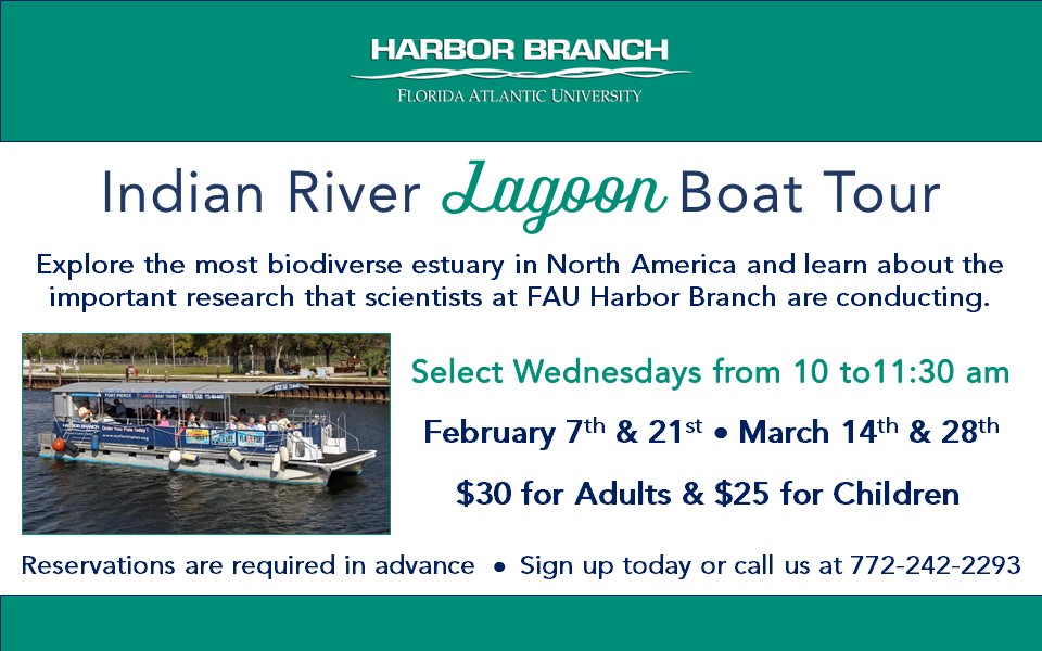 FAU Harbor Branch Indian River Lagoon Boat Tour